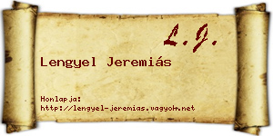 Lengyel Jeremiás névjegykártya